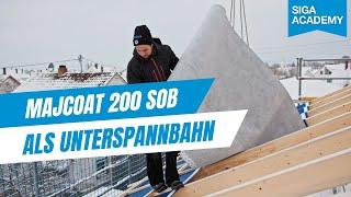 Unterspannbahn SIGA Majcoat 200 SOB verlegen