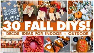 30 Fall DIYS & Decor Ideas | Dollar Tree Fall Crafts you'll want to steal for your own home!