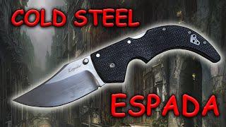 Замечательный старый нож Cold Steel Espada medium | Обзор и устройство ножа