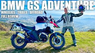 BMW GS 1300 Adventure REVIEW : Wheelies, Off-Road, & EPIC Mountain Trails!