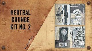 Neutral Grunge Kit No. 2: #PagePocket #junkjournalpages #fillerpages