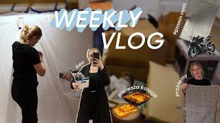 WPROWADZILIŚMY SIĘ/ pierwsze problemy / domowy haul / prawko na moto // Weekly Vlog