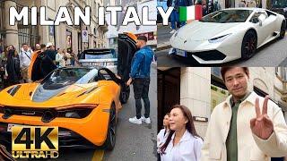 MILAN ITALY -  MOST EXPENSIVE STREETS IN EUROPE, VIA MONTENAPOLEONE WALKING TOUR 4K UHD