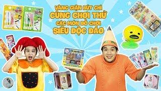 Vàng Giận Bút Chì. Cùng Chơi Thử Các Món Đồ Chơi Siêu Độc Đáo | Bút Chì Em Vàng | Hi Pencil Studio