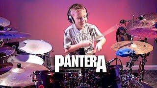 Cowboys From Hell - Pantera (7 year Old Drummer)