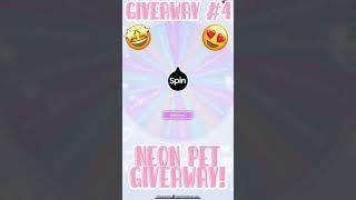 ADOPT ME NEON PET GIVEAWAY!!!       #adoptme #adoptmegiveaway #roblox #giveway #cute #preppy