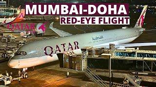 Qatar Airways | Mumbai-Doha | Red-eye flight | Airbus A350 | Qatar Economy class | Trip Report