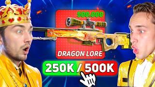 ПУТЬ ДО ДРАГОН ЛОРА ПОЧТИ ПРОЙДЕН! 250.000 из 500.000 УЖЕ на БАЛАНСЕ / ОХОТА на AWP DRAGON LORE