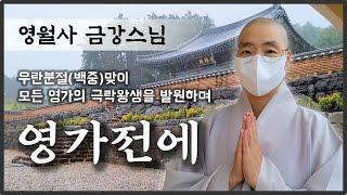 [영가전에 : 영월사 금강스님]신축년 음력 7월15일 우란분절(백중)맞이 상세선망 부모님과 모든 영가의 극락왕생을 발원하며 영가전에 올립니다.