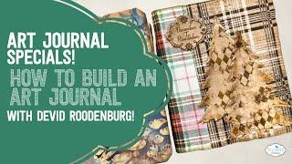 How to build an art journal using fabric!