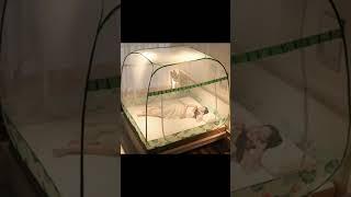 사각 접이식 침대 모기장 텐트 방충망 대형 모기장 1인용 접는 신생아 싱글 거실 #shorts #초초템 #접이식모기장 #사각모기장