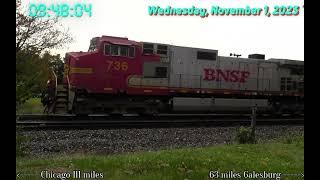 11/1/23 BNSF Mendota Sub Trains w/ RS3L, Odd K5LA, CP Leader, NS Leader