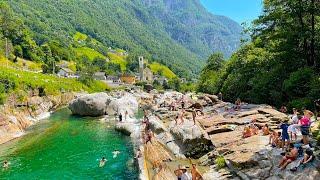 Lavertezzo 4K - The Most Beautiful Switzerland Village in Summer, The Jewel of Ticino - Walking Tour