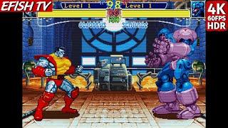 Colossus vs Sentinel (Hardest AI) - X-Men: Children of the Atom