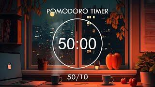 50/10 Pomodoro ︎ Lofi Deep Focus ︎ Study With Me ︎ Focus Station