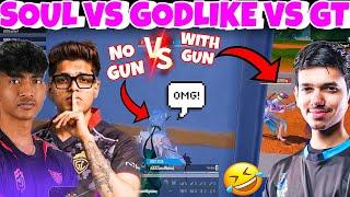 IQOOSouL NAKUL WITH NO GUN Vs ENEMY WITH GUN  SouL OP CLUTCHES  TeamSouL Vs Godl Vs Gt  SOULPANDA