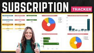 Subscription Tracker Google Sheets | Personal Finance