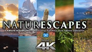 6 HOURS of 4K Nature Scenes + Sounds for Relaxation: "NATURESCAPES" World's Paradises