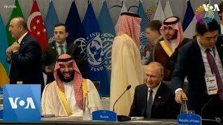 Putin and Saudi Crown Prince Share a Joke at G20