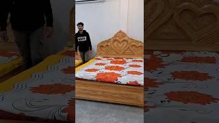 পানির দামে কাঠের রাজকীয় খাট #businessvlogs24 #shorts #furniture #bedroomset #shortsvideo