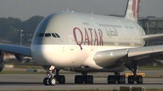 [DELIVERY] First Qatar Airways A380 A7-APA takeoff at Hamburg Airbus Plant