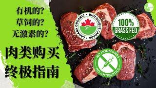 肉类购买终极指南|8分钟搞懂肉类标签|有机的？草饲的？无激素的？究竟哪个肉好？