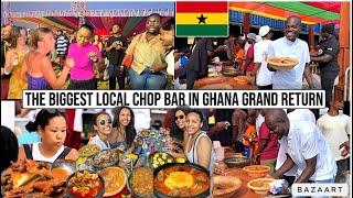 The BIGGEST GHANAIAN Local CHOP BAR EXPERIENCE in Accra GHANA is BACK | SUMMER EDITION | Ghana Food