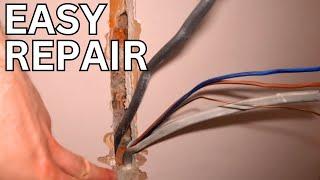 Repairing Damaged Cables in a Wall