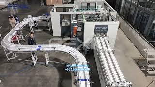 Automatic toilet paper and hygiene products complete line non stop rewinding machine cutter wrapper