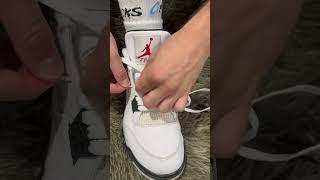 How to Tie Jordan 4 Tutorial ️