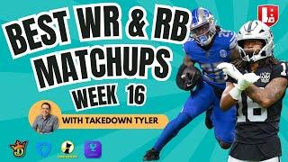  Top RB and WR Matchups for NFL Week 16 | DFS & Fantasy Football Strategy | Draftkings | Fanduel