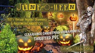 Vintage Inspired Halloween Decor / Thrifted Items Go Halloween / June O Ween