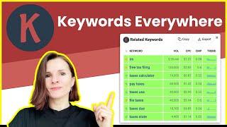 Search for Keywords, Volume and CPC Data with Keywords Everywhere