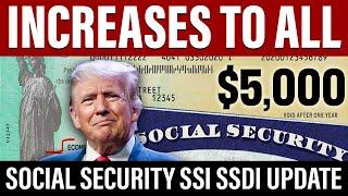 BREAKING: INCREASES TO ALL | SOCIAL SECURITY BILL | SSI SSA SSDI | SOCIAL SECURITY Payments