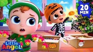 Deck the Halls - Mix Halloween & Christmas | Little Angel Kids Songs & Nursery Rhymes