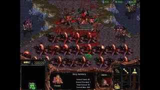 StarCraft: Brood War - 1 Zerg vs 7 Zerg (vs 7 computers ) Map: Big Game Hunters