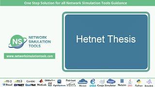 Hetnet Thesis | Hetnet Thesis Help | Hetnet Projects