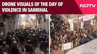 Sambhal Video | Sambhal Administration Releases Drone Footage Of The Day Of Violence