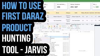 How to use first Daraz product hunting tool - Jarvis | Step by Step guide