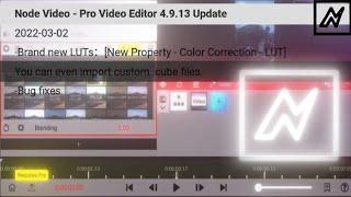NODE VIDEO - IMPORT LUT.CUBE FILE