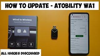 Top 5 Questions On Atobility WA1 - Update , Reset , Send Log etc - Wireless Adaptor