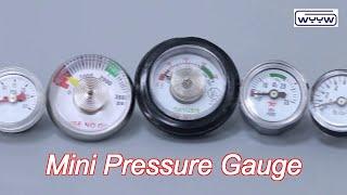 4000psi 38mm ss case spring tune small size with rubber cover cylinder pressure gauge