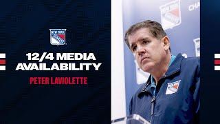 NYR Practice: Peter Laviolette Media Availability | December 4, 2024