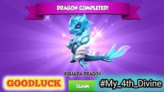 I got Koliada Dragon. Divine Party:Frozen Hearts Lvl.5 || Goodluck.[Dragon Mania Legends]