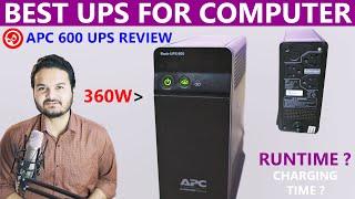 APC UPS For Computer - 600VA Review | Best Backup Time UPS + Glance Of APC 1100VA [SANEETS Gear]