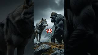 Wolf vs Gorilla | Animals Fusion | Fusion Verse #shorts #viralvideo #animalfusion #fusionverse #ai