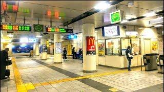 《乗り換え》新横浜駅、新幹線から市営地下鉄(ﾌﾞﾙｰﾗｲﾝ)へ。 Shin-yokohama