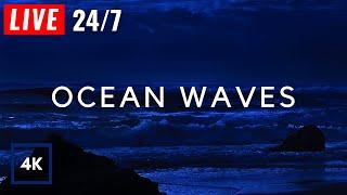  Ocean Waves for Deep Sleep | Waves Crashing on Beach at Night for Insomnia. Wave Sounds to Relax