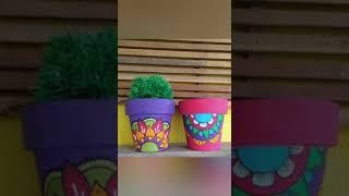 Easy and beautiful painting ideas to decorate your flower pot