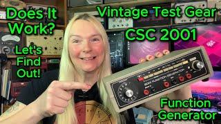 1970s CSC Function Generator - Corrected & Re-Uploaded - Vintage Electronics Test Gear